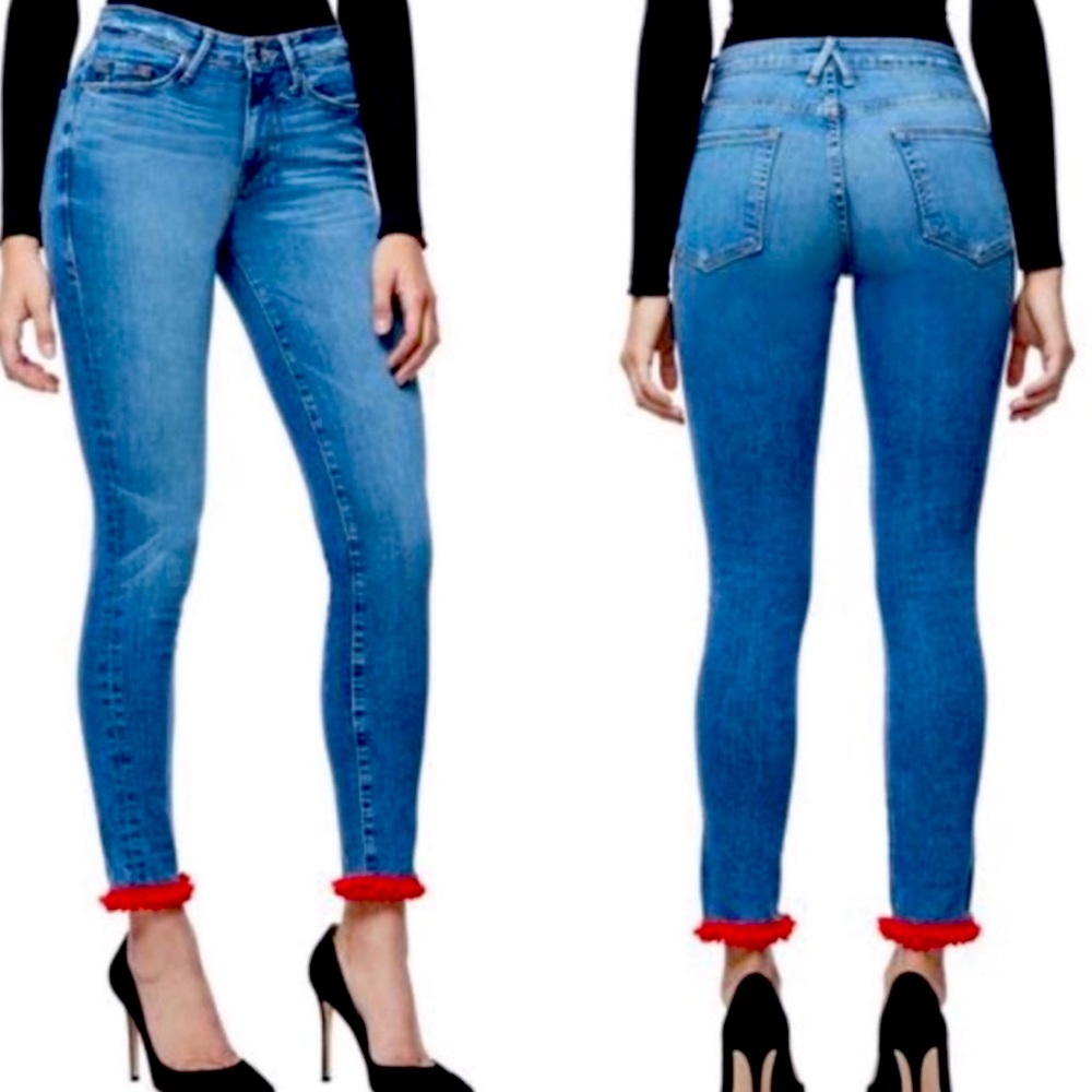 Good American Good Legs Pom Pom Jeans